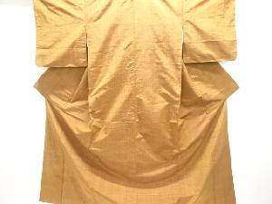 格子織り出し手織り節紬着物